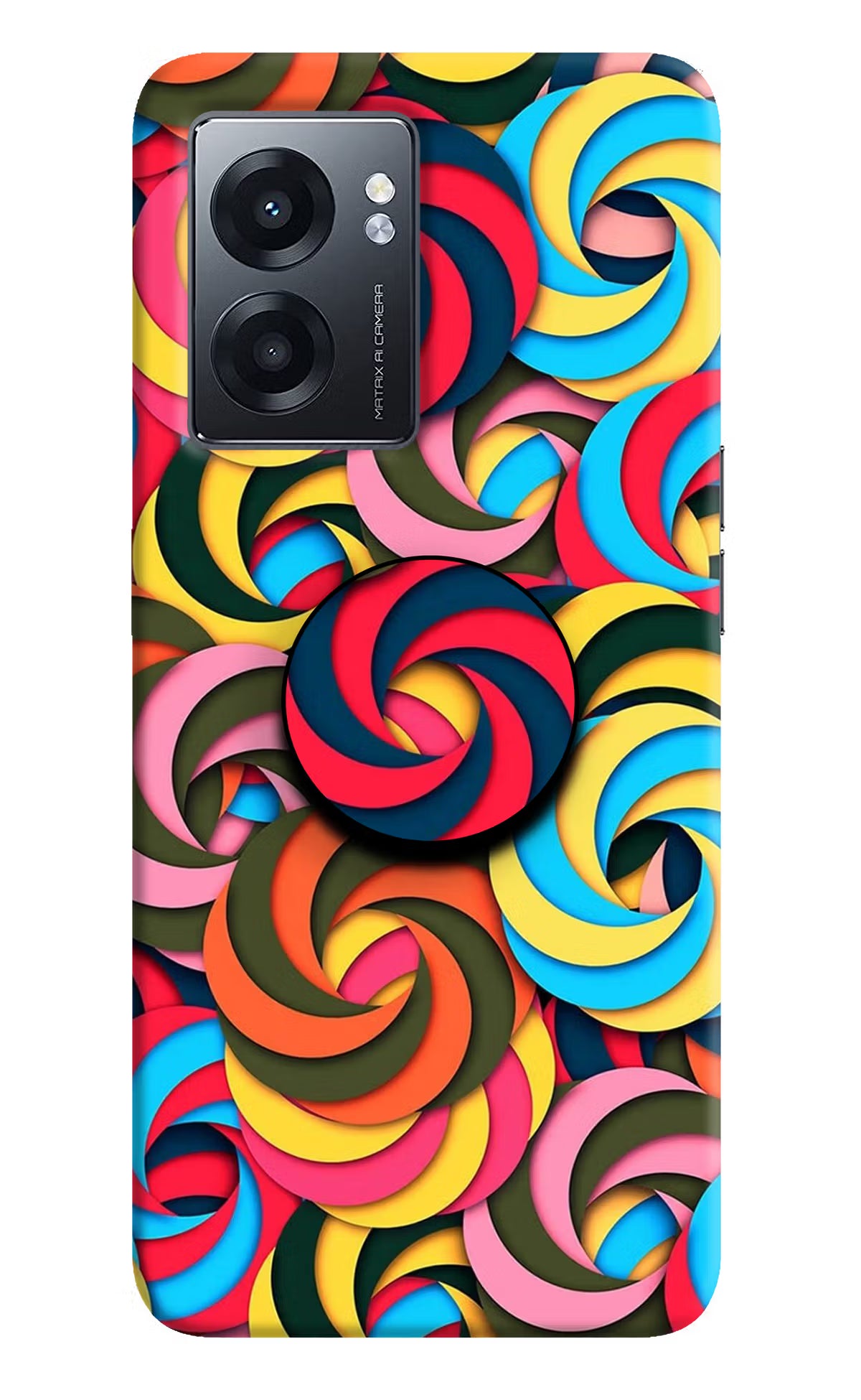 Spiral Pattern Realme Narzo 50 5G Pop Case