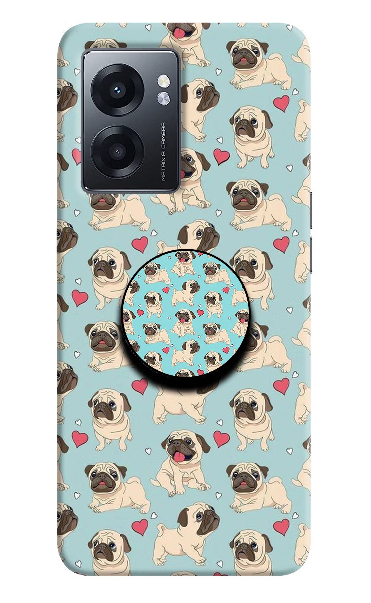 Pug Dog Realme Narzo 50 5G Pop Case