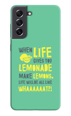 Quote Samsung S21 FE 5G Hard Case Back Cover by Casekaro