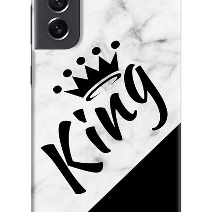 King Samsung S21 FE 5G Hard Case Back Cover by Casekaro