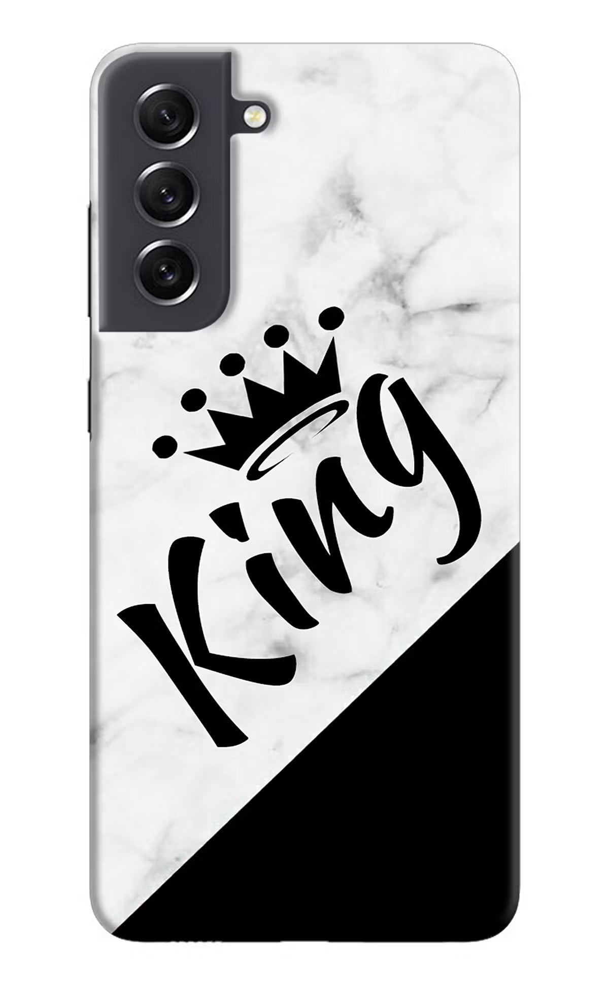 King Samsung S21 FE 5G Hard Case Back Cover by Casekaro