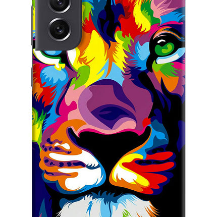 Lion Samsung S21 FE 5G Hard Case Back Cover by Casekaro