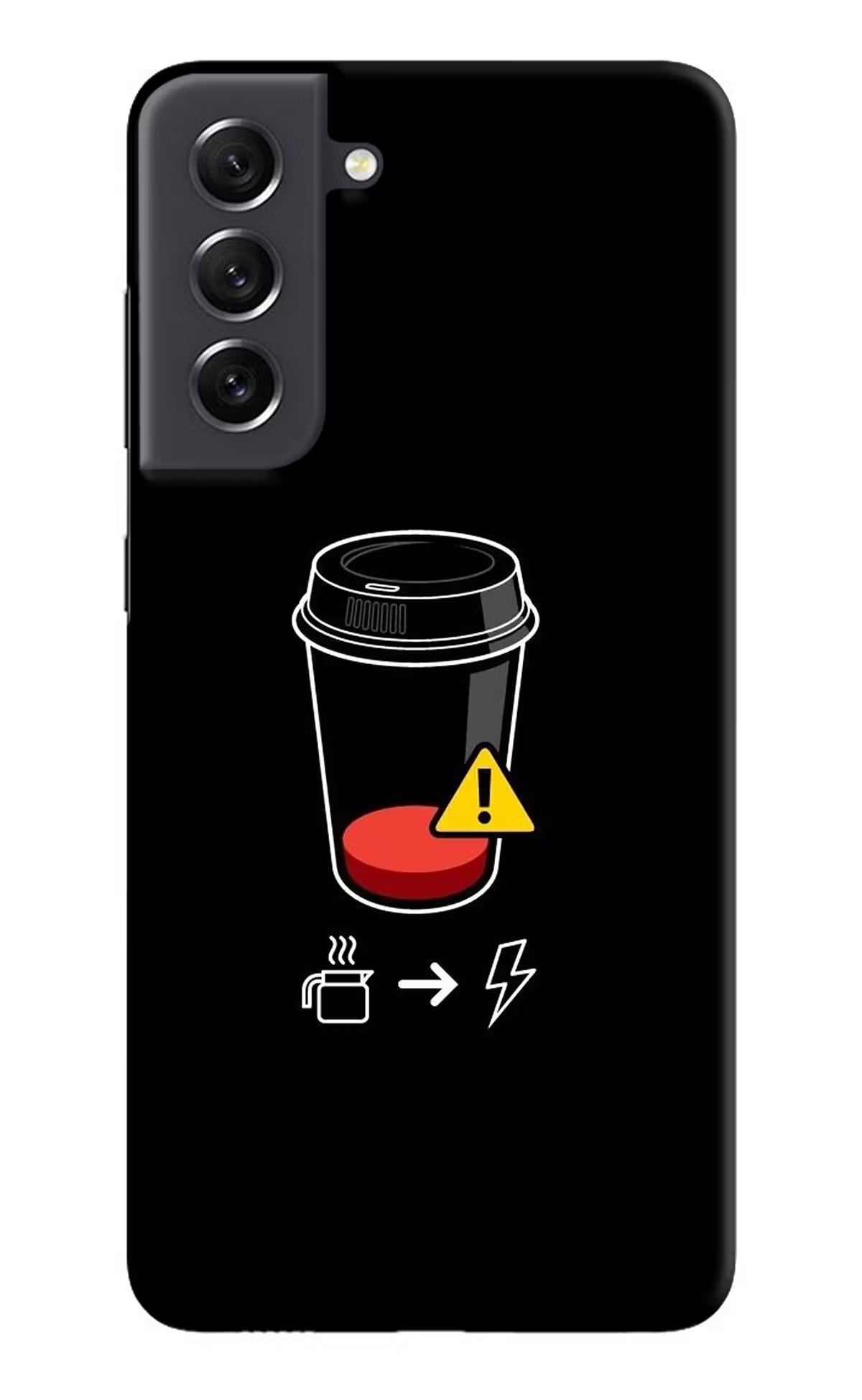 Coffee Samsung S21 FE 5G Hard Case Back Cover by Casekaro