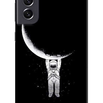 Moon Space Samsung S21 FE 5G Hard Case Back Cover by Casekaro