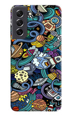 Space Abstract Samsung S21 FE 5G Hard Case Back Cover by Casekaro