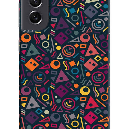 Geometric Abstract Samsung S21 FE 5G Hard Case Back Cover by Casekaro