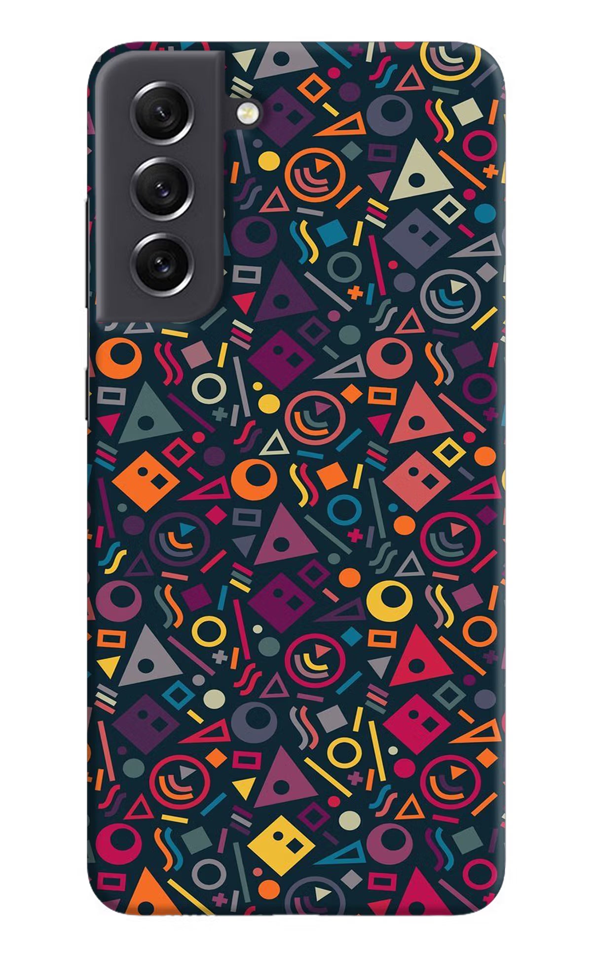 Geometric Abstract Samsung S21 FE 5G Hard Case Back Cover by Casekaro