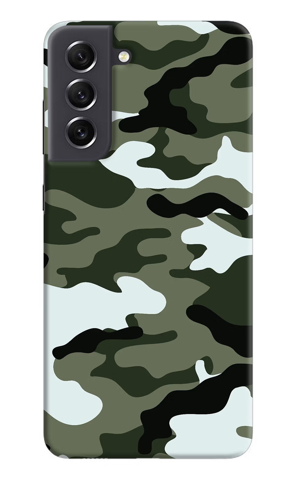 Camouflage Samsung S21 FE 5G Hard Case Back Cover by Casekaro