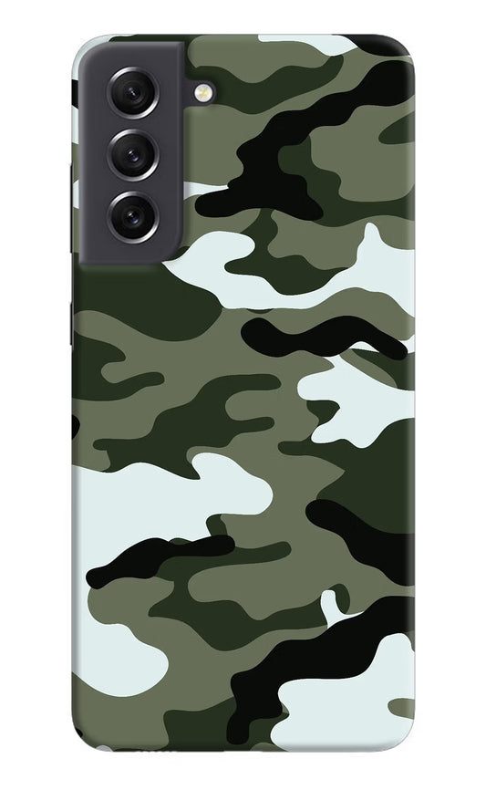 Camouflage Samsung S21 FE 5G Hard Case Back Cover by Casekaro