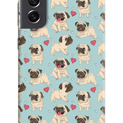 Pug Dog Samsung S21 FE 5G Hard Case Back Cover by Casekaro