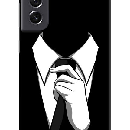 Black Tie Samsung S21 FE 5G Hard Case Back Cover by Casekaro