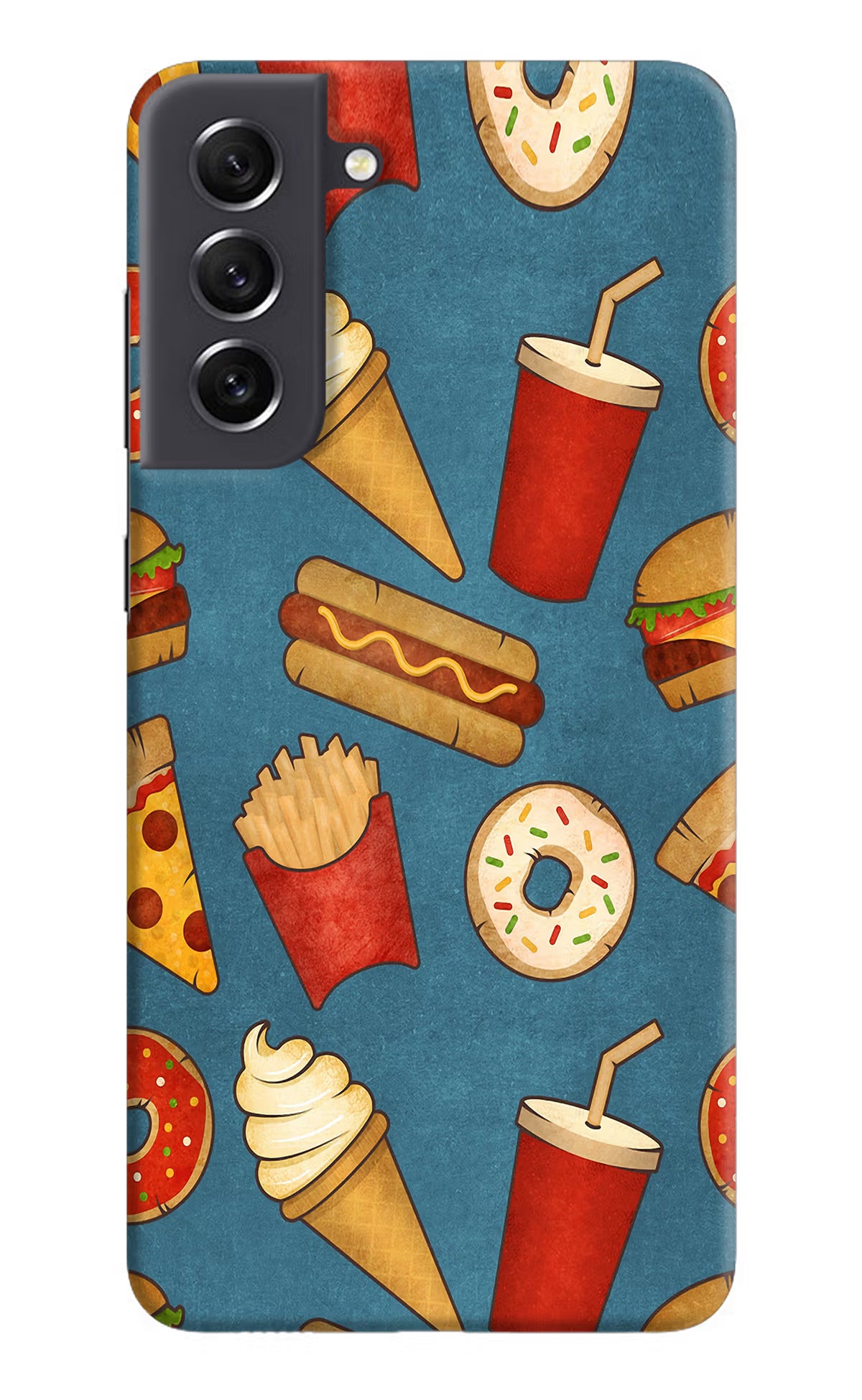 Foodie Samsung S21 FE 5G Hard Case Back Cover by Casekaro