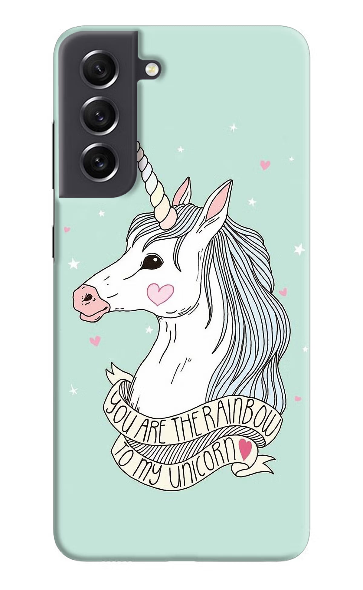 Unicorn Wallpaper Samsung S21 FE 5G Hard Case Back Cover by Casekaro