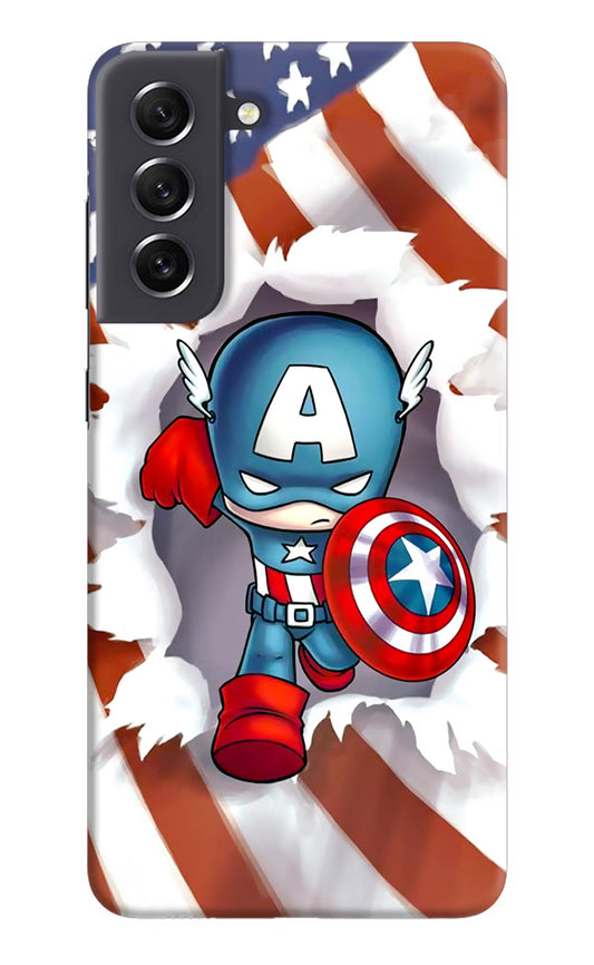 Captain America Samsung S21 FE 5G Hard Case Back Cover by Casekaro