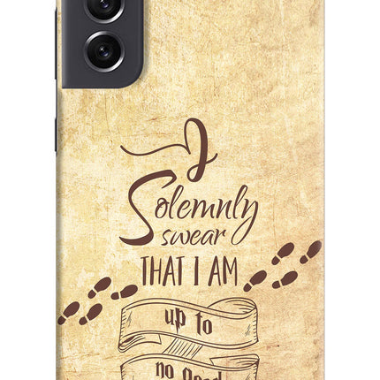 I Solemnly swear that i up to no good Samsung S21 FE 5G Hard Case Back Cover by Casekaro