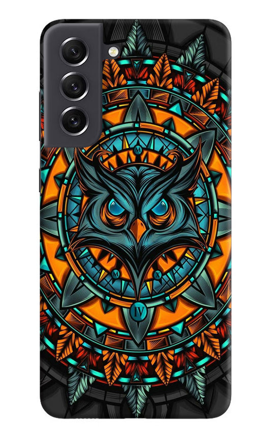 Angry Owl Art Samsung S21 FE 5G Hard Case Back Cover by Casekaro