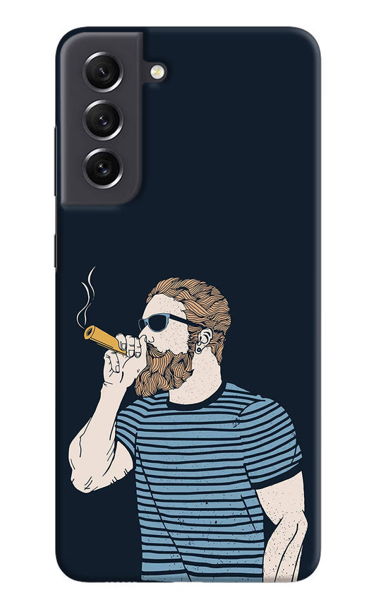 Smoking Samsung S21 FE 5G Hard Case Back Cover by Casekaro