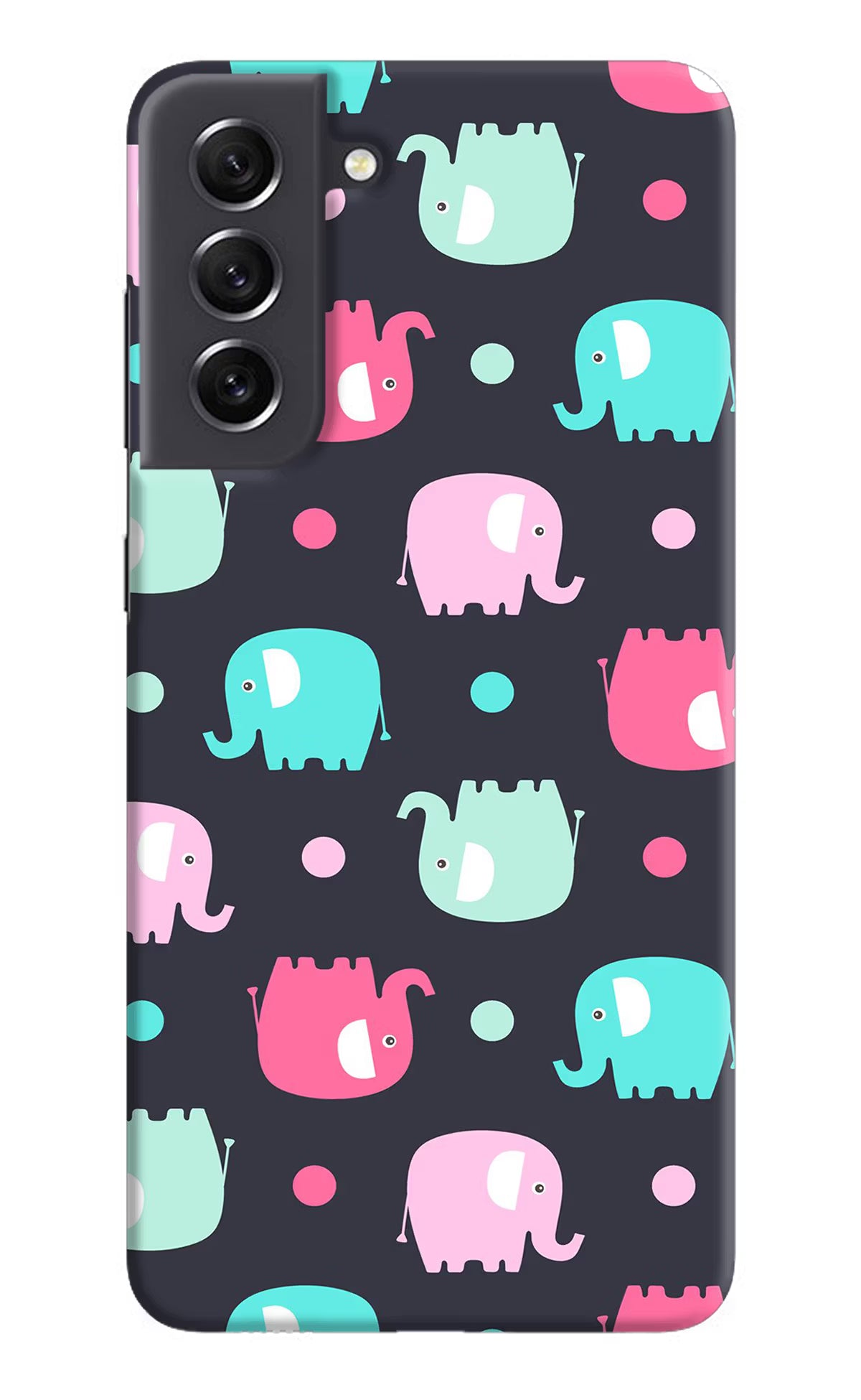 Elephants Samsung S21 FE 5G Hard Case Back Cover by Casekaro