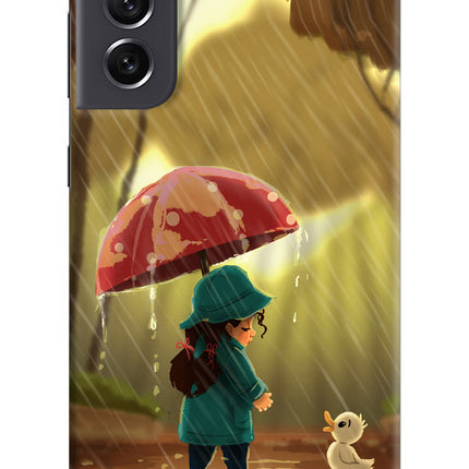 Rainy Day Samsung S21 FE 5G Hard Case Back Cover by Casekaro