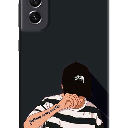 Aesthetic Boy Samsung S21 FE 5G Hard Case Back Cover by Casekaro