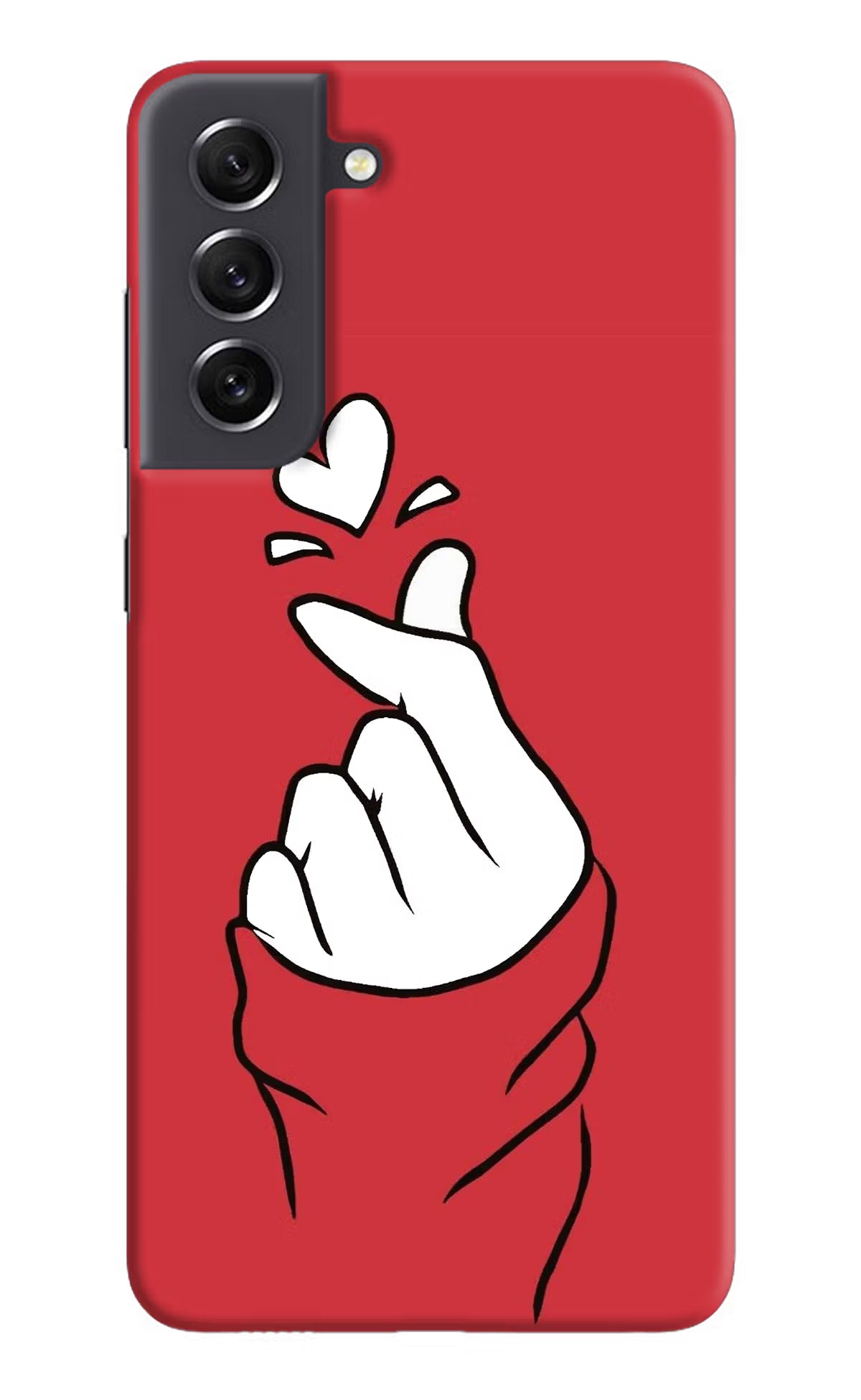 Korean Love Sign Samsung S21 FE 5G Hard Case Back Cover by Casekaro