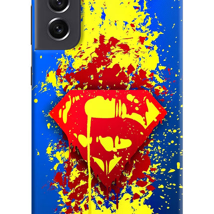 Superman logo Samsung S21 FE 5G Hard Case Back Cover by Casekaro
