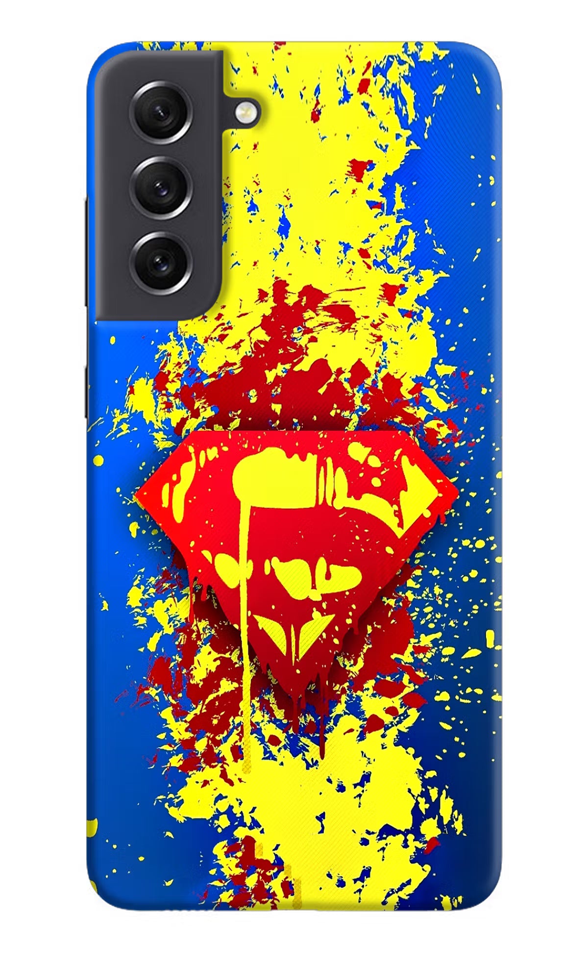 Superman logo Samsung S21 FE 5G Hard Case Back Cover by Casekaro
