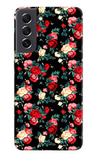 Rose Pattern Samsung S21 FE 5G Hard Case Back Cover by Casekaro