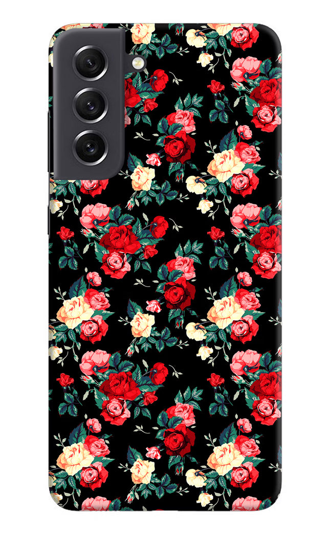 Rose Pattern Samsung S21 FE 5G Hard Case Back Cover by Casekaro