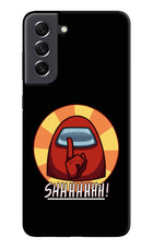 Among Us Shhh! Samsung S21 FE 5G Hard Case Back Cover by Casekaro