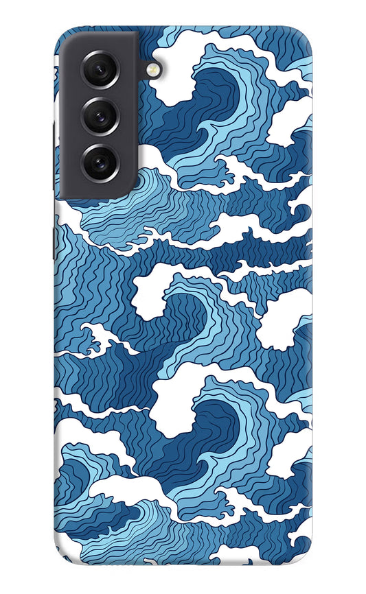 Blue Waves Samsung S21 FE 5G Hard Case Back Cover by Casekaro