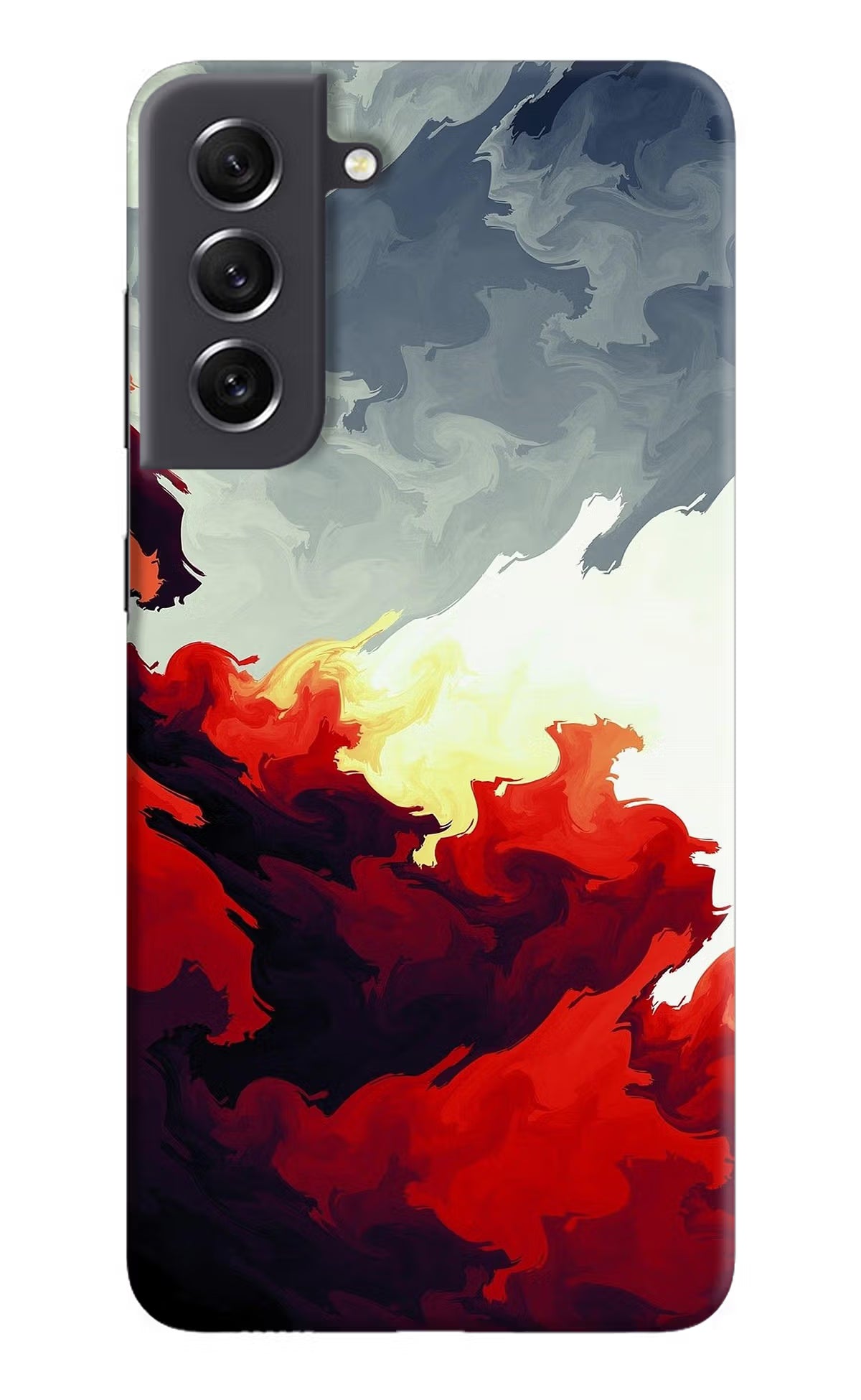 Fire Cloud Samsung S21 FE 5G Hard Case Back Cover by Casekaro