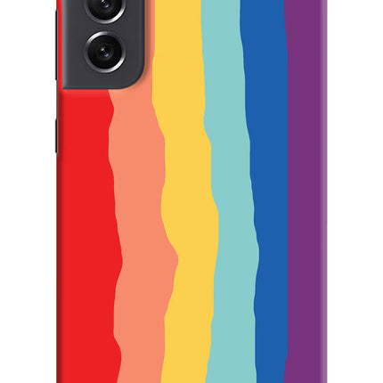 Rainbow Samsung S21 FE 5G Hard Case Back Cover by Casekaro