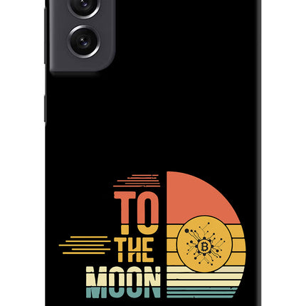 To the Moon Samsung S21 FE 5G Hard Case Back Cover by Casekaro