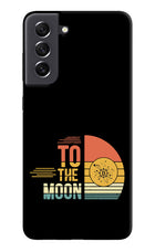 To the Moon Samsung S21 FE 5G Hard Case Back Cover by Casekaro