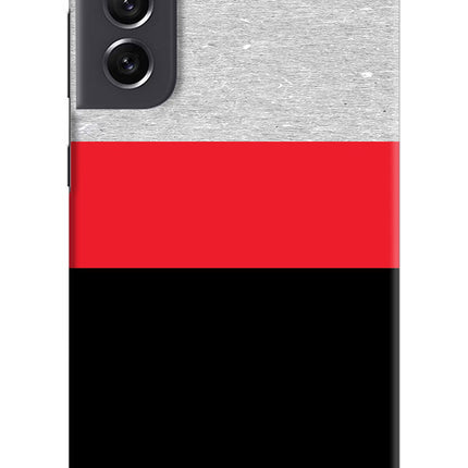 Tri Color Pattern Samsung S21 FE 5G Hard Case Back Cover by Casekaro