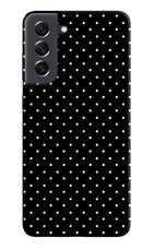 White Dots Samsung S21 FE 5G Hard Case Back Cover by Casekaro