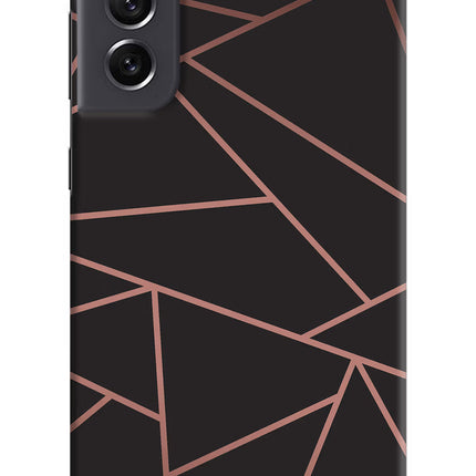 Geometric Pattern Samsung S21 FE 5G Hard Case Back Cover by Casekaro