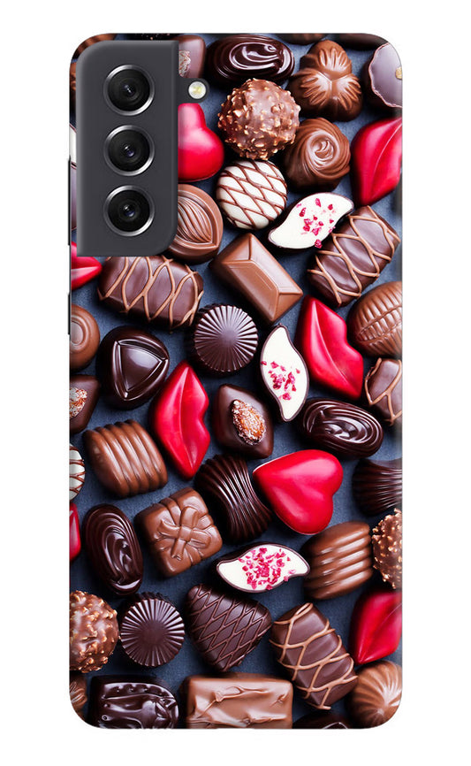Chocolates Samsung S21 FE 5G Hard Case Back Cover by Casekaro