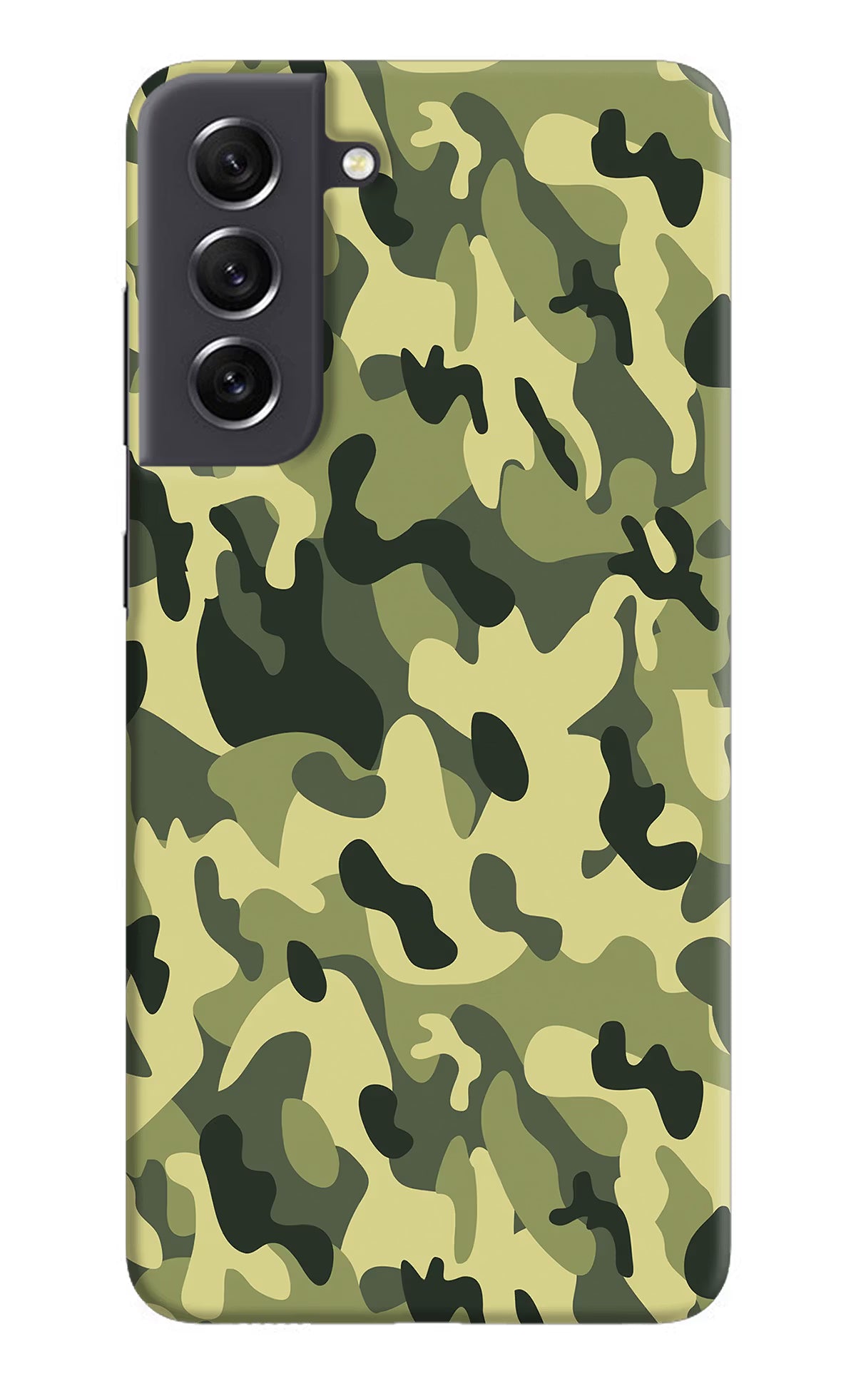 Camouflage Samsung S21 FE 5G Hard Case Back Cover by Casekaro