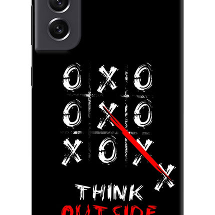 Think out of the BOX Samsung S21 FE 5G Hard Case Back Cover by Casekaro