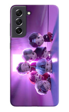 BTS Chibi Samsung S21 FE 5G Hard Case Back Cover by Casekaro