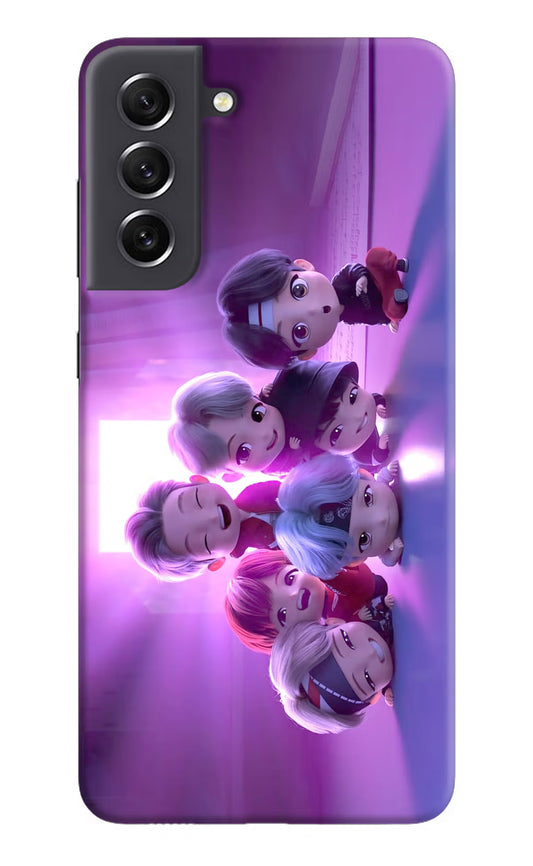 BTS Chibi Samsung S21 FE 5G Hard Case Back Cover by Casekaro