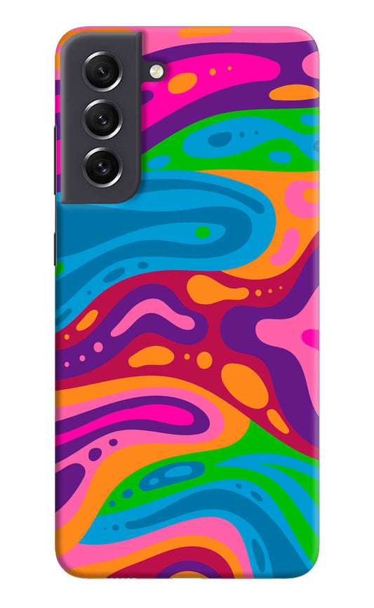 Trippy Pattern Samsung S21 FE 5G Hard Case Back Cover by Casekaro