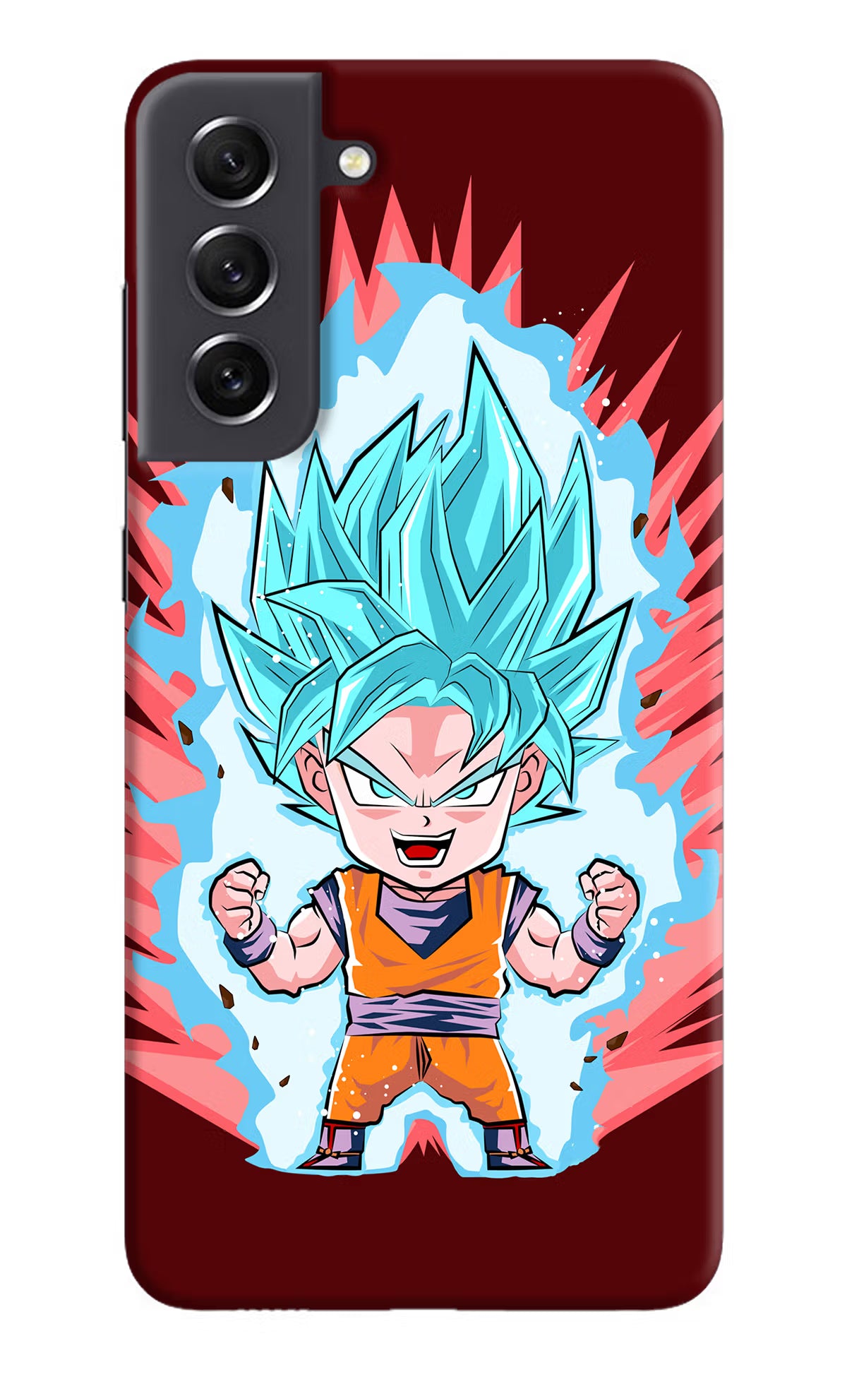 Goku Little Samsung S21 FE 5G Hard Case Back Cover by Casekaro