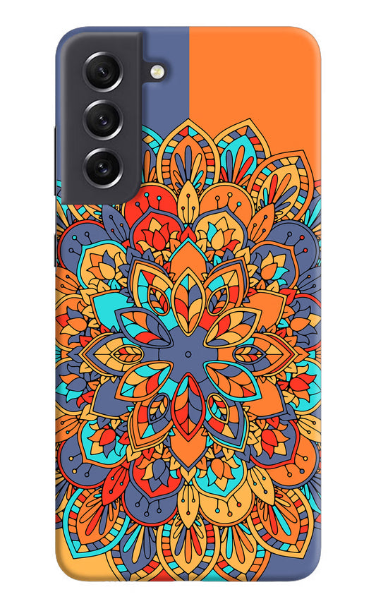 Color Mandala Samsung S21 FE 5G Hard Case Back Cover by Casekaro