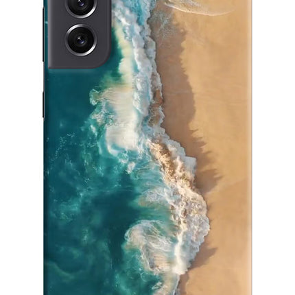 Ocean Beach Samsung S21 FE 5G Hard Case Back Cover by Casekaro