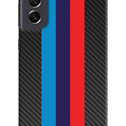 BMW Stripes Pattern Samsung S21 FE 5G Hard Case Back Cover by Casekaro