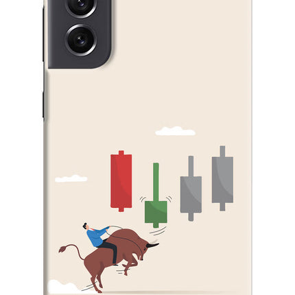 Bull Trading Momentum Samsung S21 FE 5G Hard Case Back Cover by Casekaro