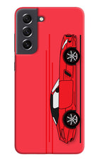 Red Velocity Samsung S21 FE 5G Hard Case Back Cover by Casekaro